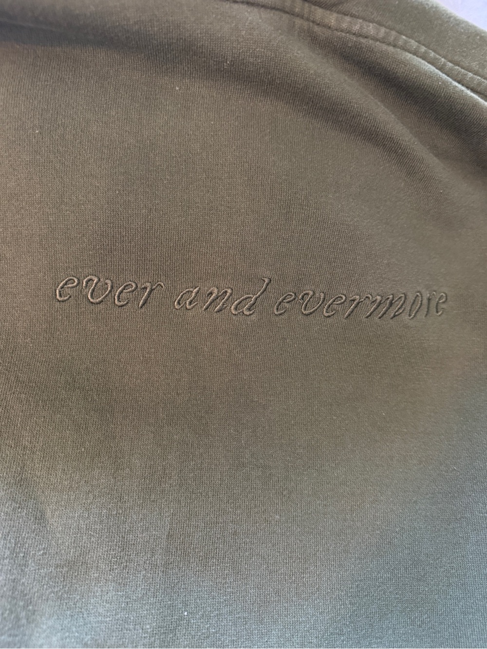 Rare Taylor Swift Ever And Evermore Hoodie Embroidered Green - Picture 3 of 4